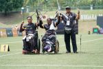 9th ASEAN Para Games KL2017 – Archery Mixed Team Recurve Bronze Medallist – ANANTHY AP LACHIMANAN & Hasihin Bin Sanawi(left)