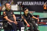 9th ASEAN Para Games KL2017 – Boccia – Malaysia Noor Askuzaimey(right) vs Malaysia Lim Hok Lai