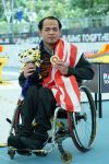 9th ASEAN Para Games KL2017 – Swimming 50M Backstroke Men S4 Gold Medallist – Malaysia Anderson Anak Jamba
