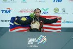 9th ASEAN Para Games KL2017 – Swimming 50M Backstroke Men S4 Gold Medallist – Malaysia Anderson Anak Jamba