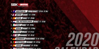 2020 MOTUL FIM Superbike World Championship Calendar