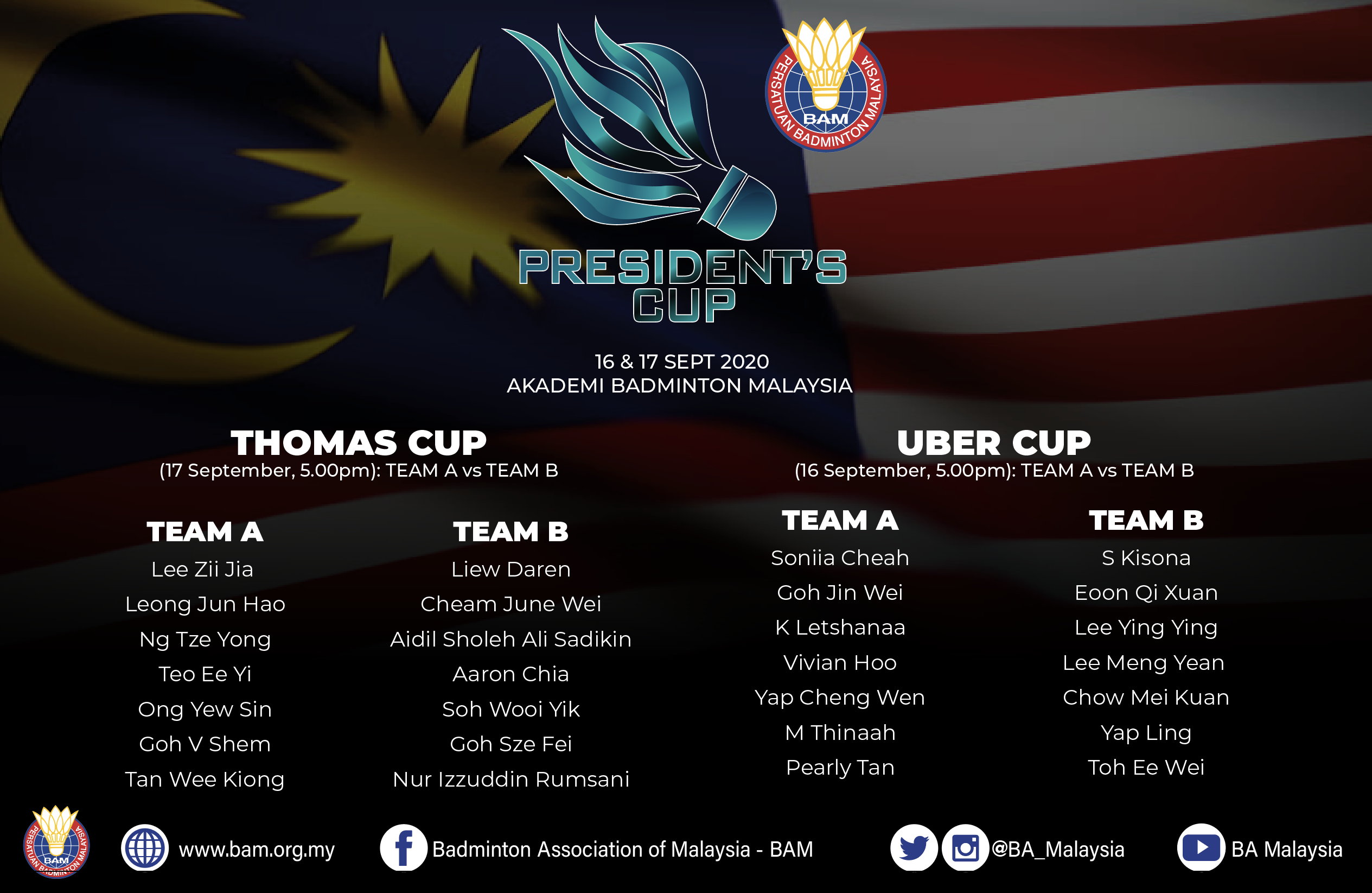 Presidents Cup set to pit Malaysia best
