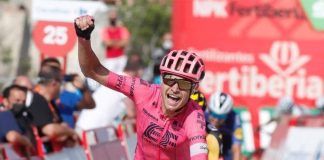 Nielsen fends off Roglic for spectacular Stage Six win