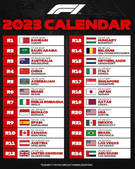 f1-announces-24-race-calendar-for-2023-sports247