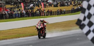 WorldSBK Champion Alvaro Bautista triumphs in rain affected Race 1