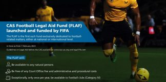 CAS Football Legal Aid Fund launched and funded by FIFA