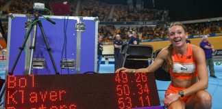 Bol breaks world indoor 400m record with 49.26 in Apeldoorn