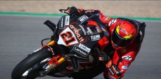 Ducati’s Rinaldi sets the pace on opening day of Portimao test