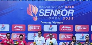 Marvelous Mainaky bags three titles at Badminton Asia Senior Open 2023