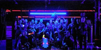Oracle Red Bull Racing take on a pitch black pit stop