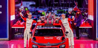 LĂŠo Rossel and Guillaume Mercoiret take victory at the Rallye Monte-Carlo at the wheel of their C3Rally2