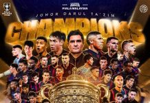 Fourth Malaysia Cup crown in a row for JDT