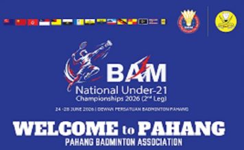 Champ Kean Wei into Third Round of Second Leg, Men’s Singles BAM National U21 Championships