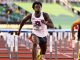 Tharp breaks world 110m hurdles record in Eugene