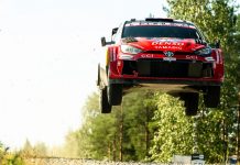 Ogier masters Friday chaos to lead Finland by 16.3sec