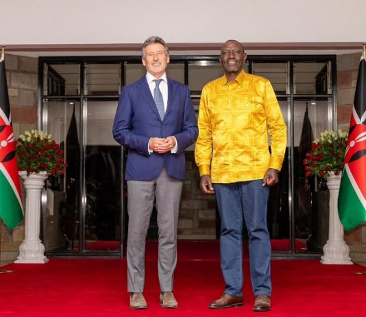 Coe and Kenyan President Ruto reaffirm shared commitment to successful 2029 World Championships in Nairobi