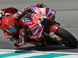 Marc Marquez top in Sepang on Friday despite crash, Martin ends Practice early