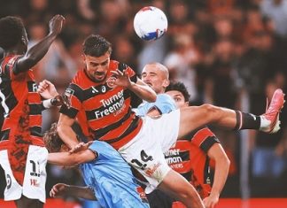 Sydney Derby ends in stalemate as Sky Blues and Wanderers can’t be split
